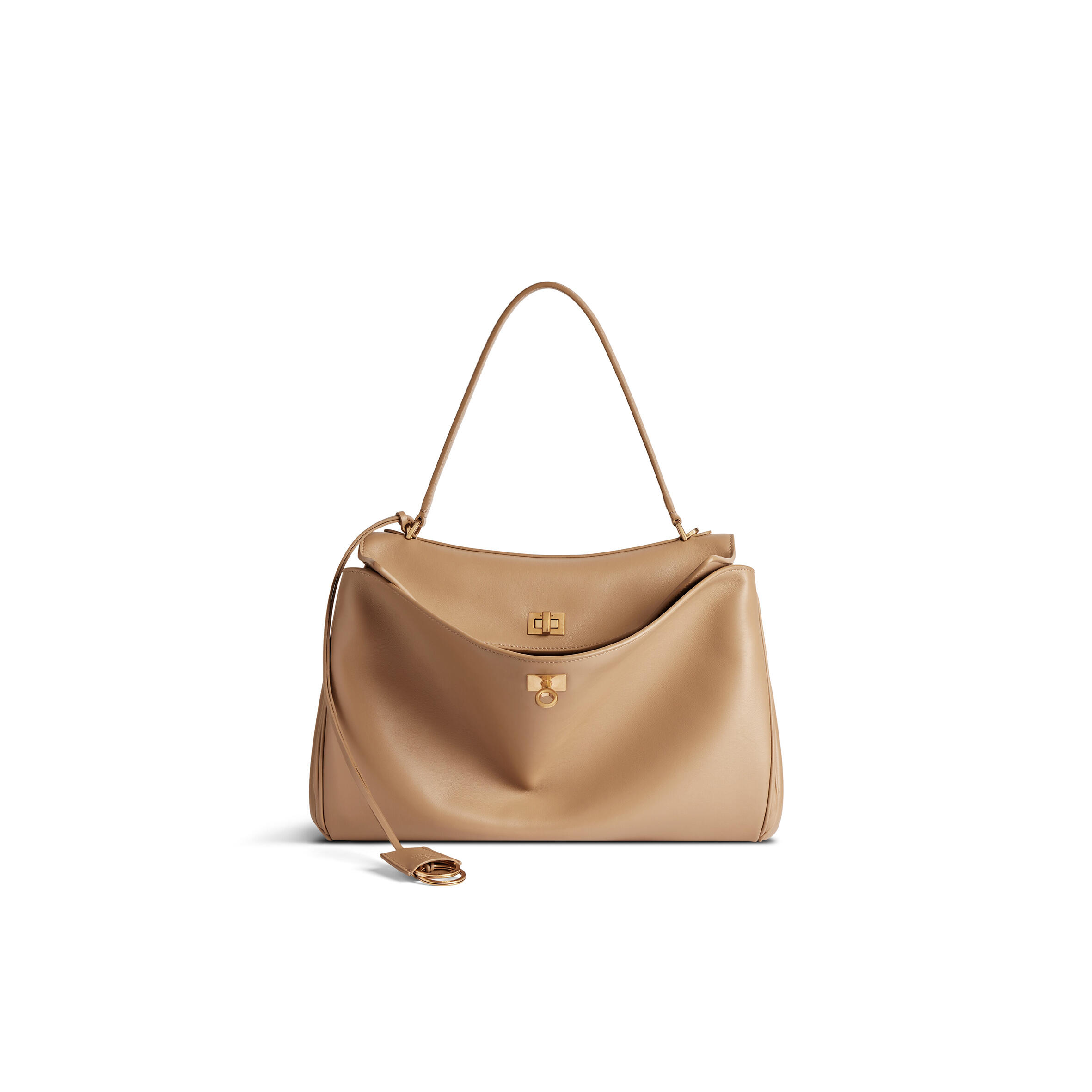 Ba1en*iaga women''s rodeo medium handbag in latte 7897722aa4v2621 (35*23*11cm)